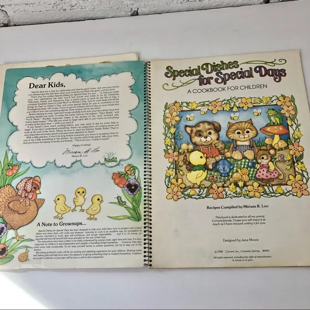 Vintage Current Kids Cookbooks